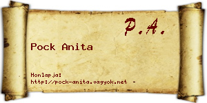 Pock Anita névjegykártya